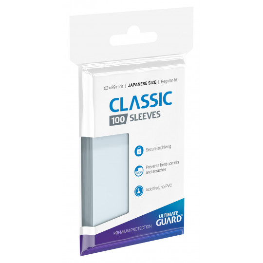 Ultimate Guard - 100 Sleeves Classic Soft Standard Transparent