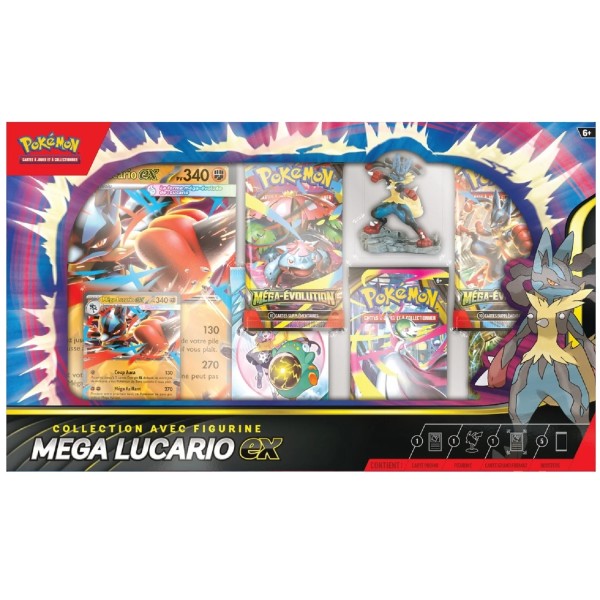 Coffret Méga-Lucario Ex - Collection avec figurine - FR