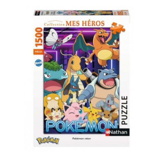 Puzzle Pokémon - Mes héros - 1500 pièces