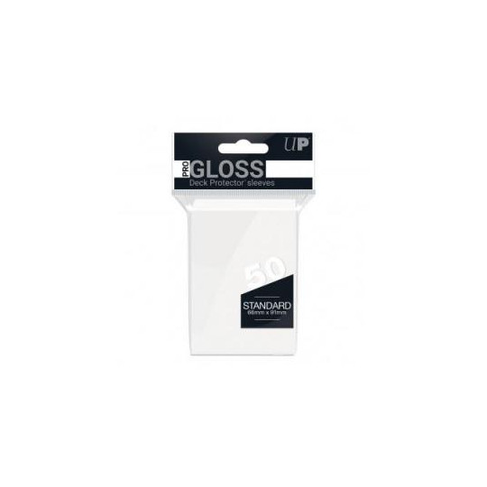 Protège cartes / sleeves Ultra Pro - Gloss Standard - Blanc