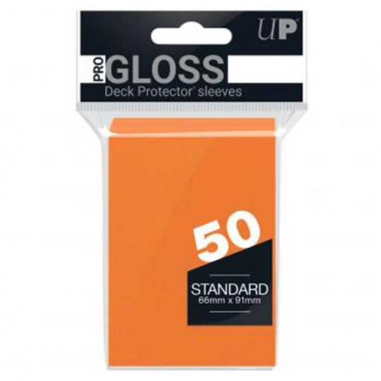 Protège cartes / sleeves Ultra Pro - Gloss Standard - Orange